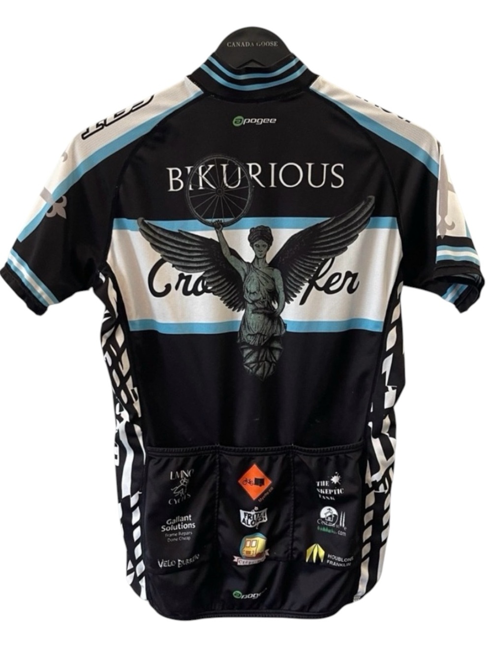Apogee Croix De Fer Unisex Short Sleeve Full Zip Cycling Jersey (M S/W L)